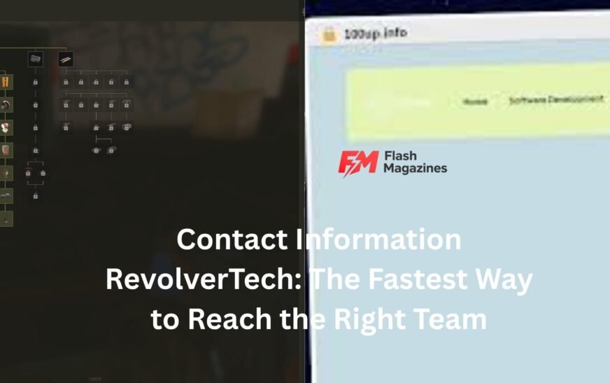 Contact Information RevolverTech: The Fastest Way to Reach the Right Team