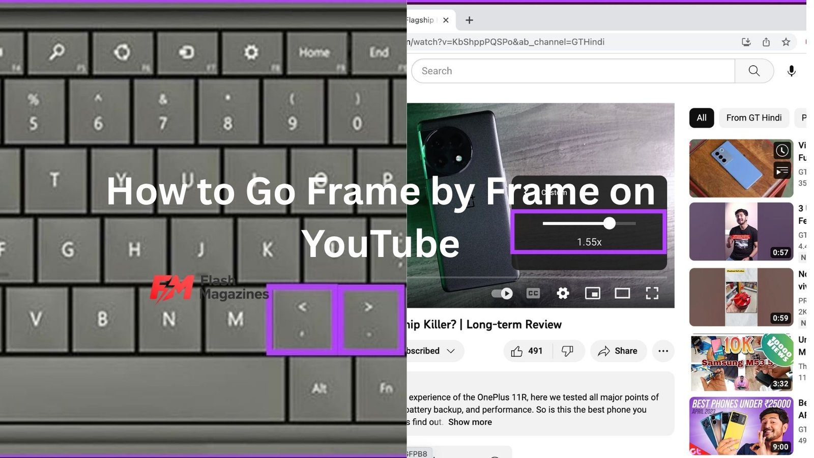 How to Go Frame by Frame on YouTube
